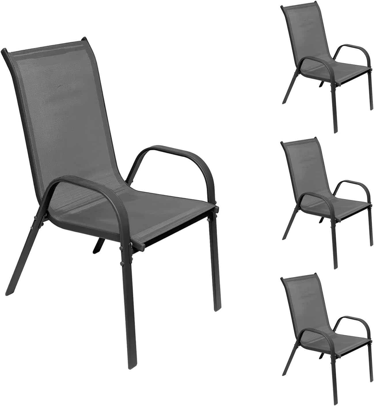 Amazon.de: Hartman Stapelsessel Raffaelo, Gartensessel in anthrazit ...